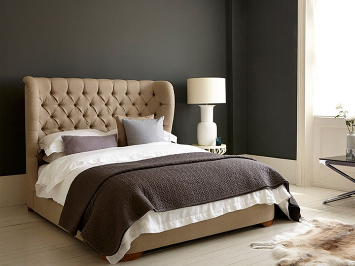 Rouen High End Bed in Antwerp Linen